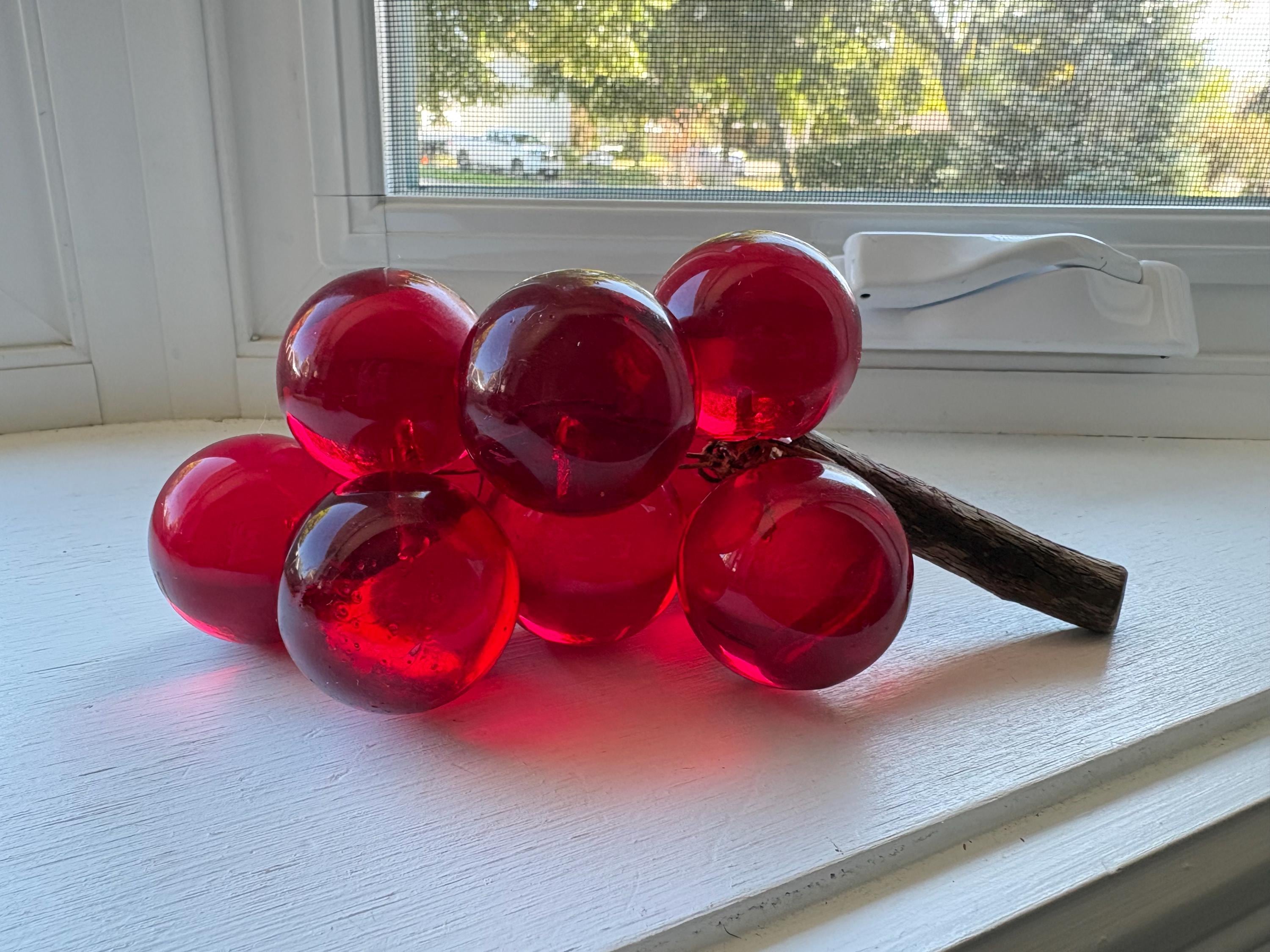Resin Grapes Cluster Vintage - Etsy