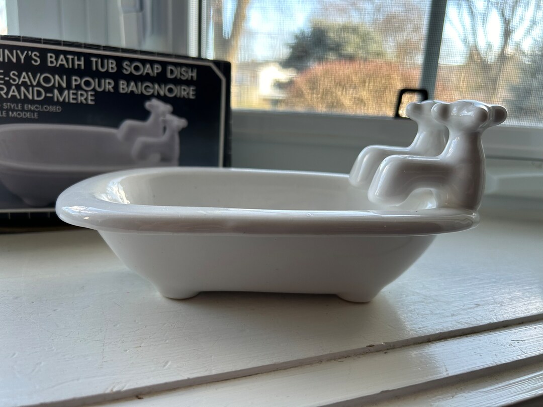 Vintage Bathtub Soap Dish, Bath Tub Soap Holder, in Original Box, Made ...