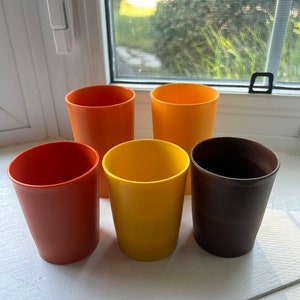 Vintage Tupperware Juice Cups, Set of 5