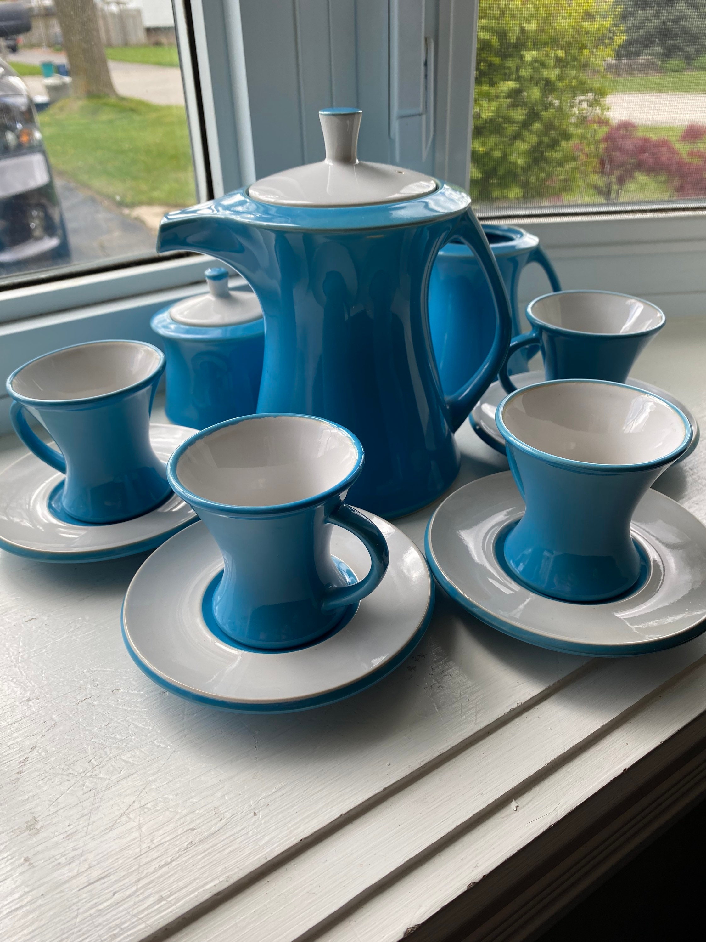 Vintage Tea Set Made in Japan Tea Pot 4 Cups and Saucers and Etsy