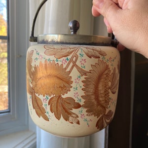 Vintage Biscuit Barrel, Antique Cookie Jar, Biscuit Jar, Cookie Barrel
