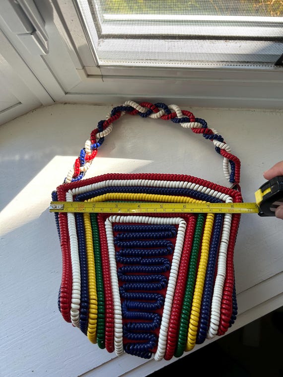 Vintage Telephone Cord Handbag, Telephone Cord Pu… - image 8
