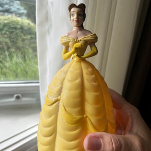 Vintage Belle Figurine, Disney Princess Belle, With Sparkles