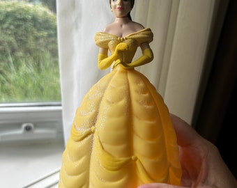 Vintage Belle Figurine, Disney Princess Belle, With Sparkles