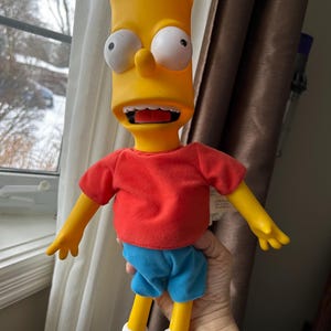 Bart Simpson Sprechen Plüsch-Puppe, The Simpsons, Funktioniert großartig, Playmates Toys 2000