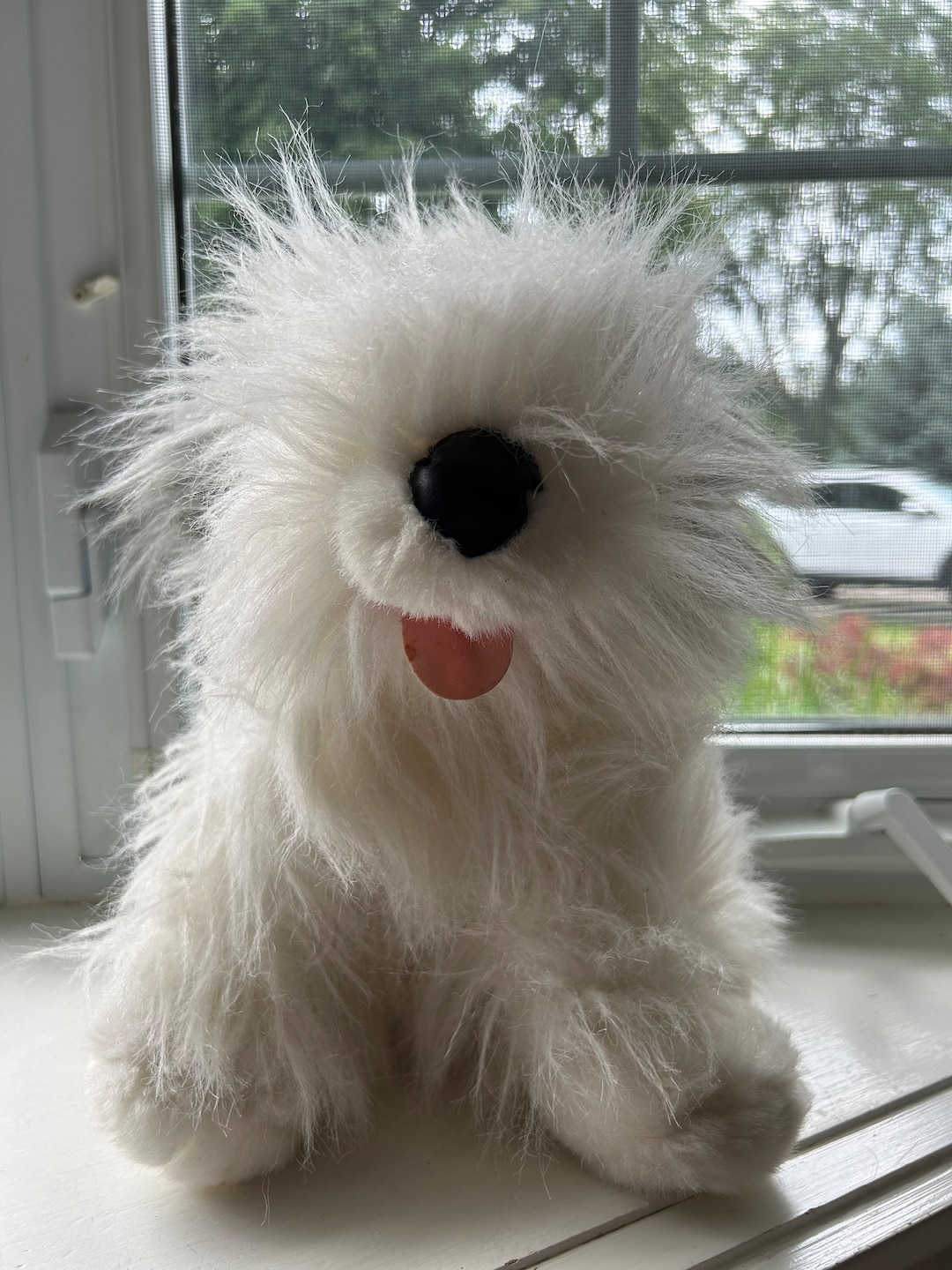 Vintage Plush Sheepdog Toy Old English Sheepdog Stuffed Dog Big Floof Chrisha Playful Plush Etsy UK