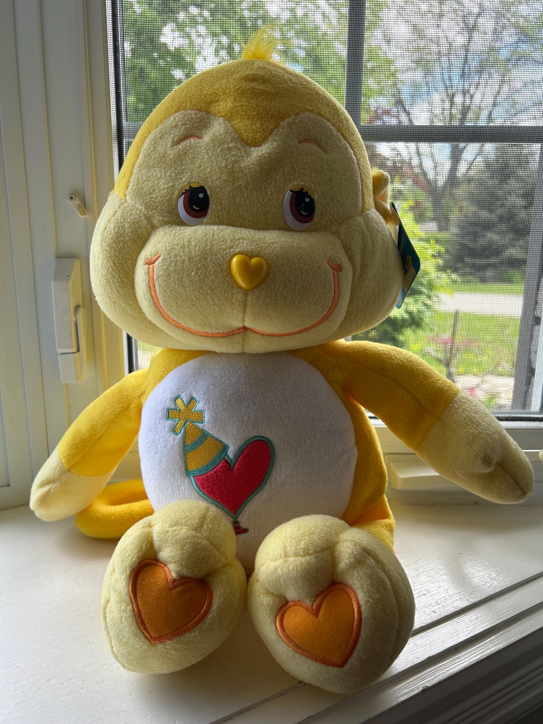 Care Bears Playful Heart Monkey 2004, Care Bear Cousins, Yellow