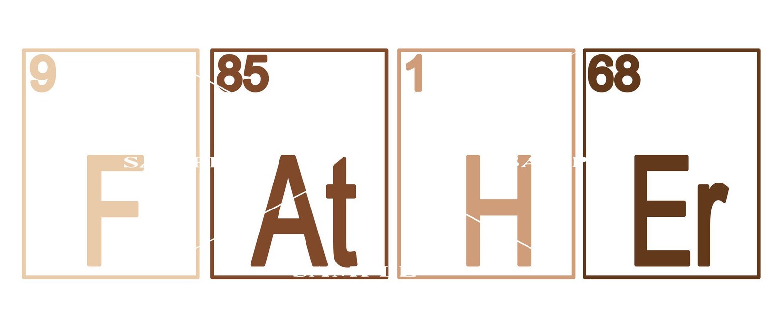 Download Father / Mother Periodic table SVG and PNG digital file | Etsy
