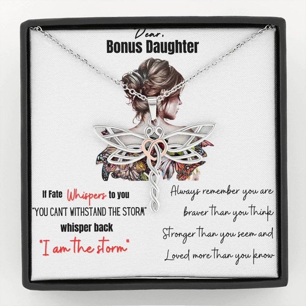 Bonus Daughter Gift, Step Daughter Gift, Bonus Daughter Necklace, Step daughter Gifts from Stepmom, Step daughter Necklace, unbiological