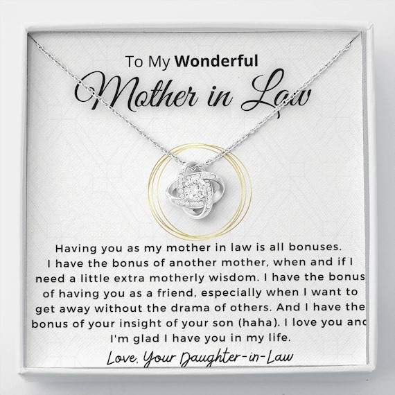 Christmas Gift for Mother in Law Necklace Gift for Mother in Law