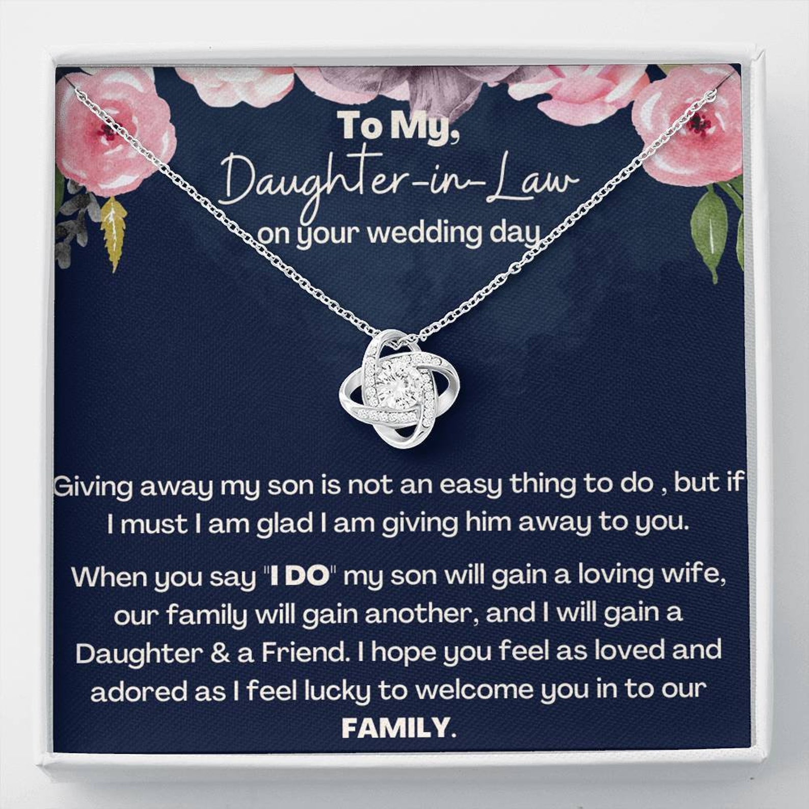 Daughter in Law Wedding Gift Future Daughter in Law Gift Etsy UK