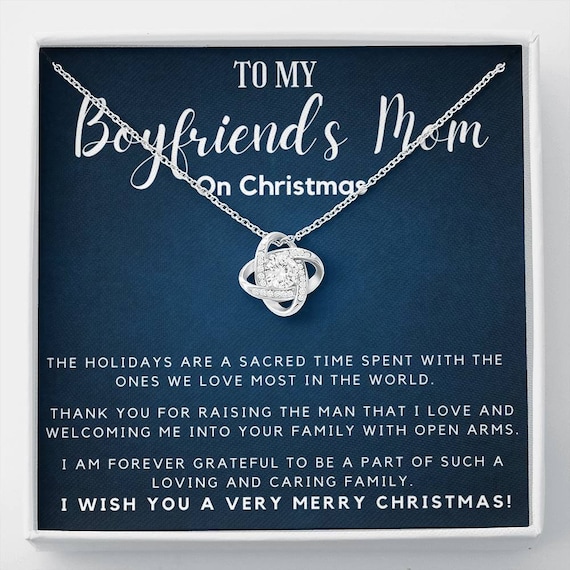  To My Boyfriends Mom Necklace, Gifts for My Boyfriends Mom,  Necklace For Boyfriends Mom, Boyfriend Mom Mothers Day Gift, Boyfriends Mom  Christmas Gifts From Girlfriend, To My Husbands Mom Necklace (A