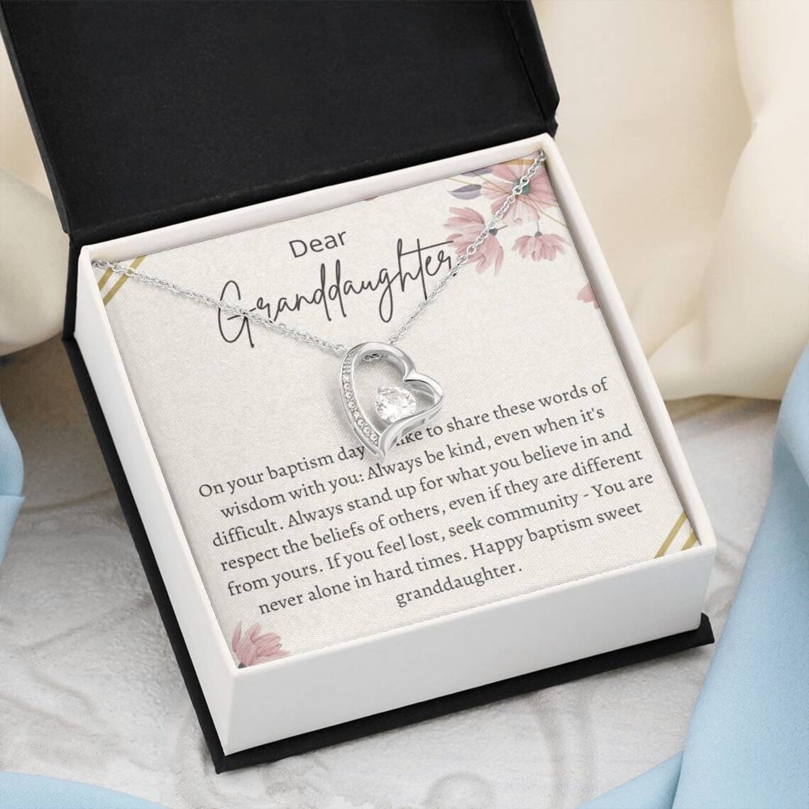 Baptism Gifts From Grandparents Granddaughter Baptism Gift Etsy UK