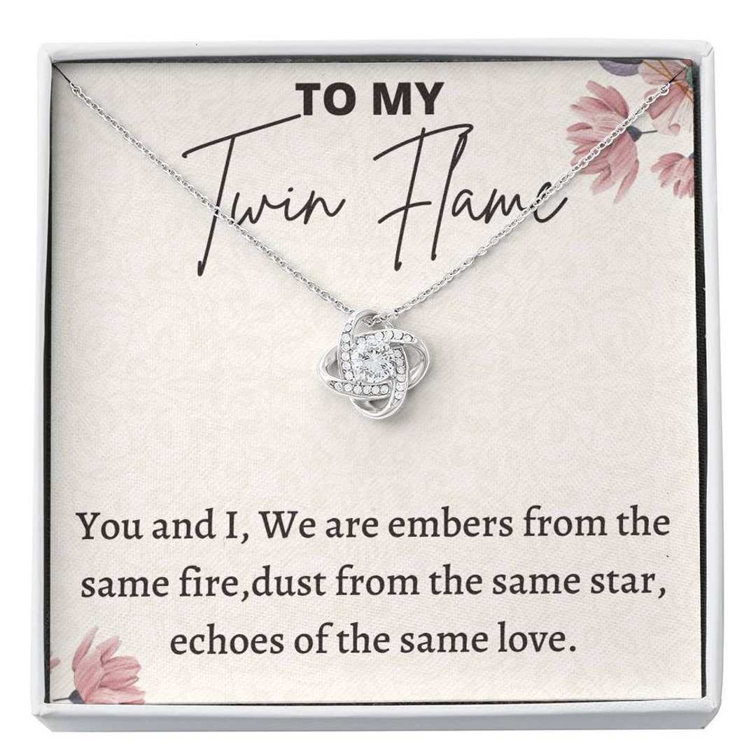 Twin Flame Necklace Twin Flame Jewelry Twin Flame Gifts Etsy UK