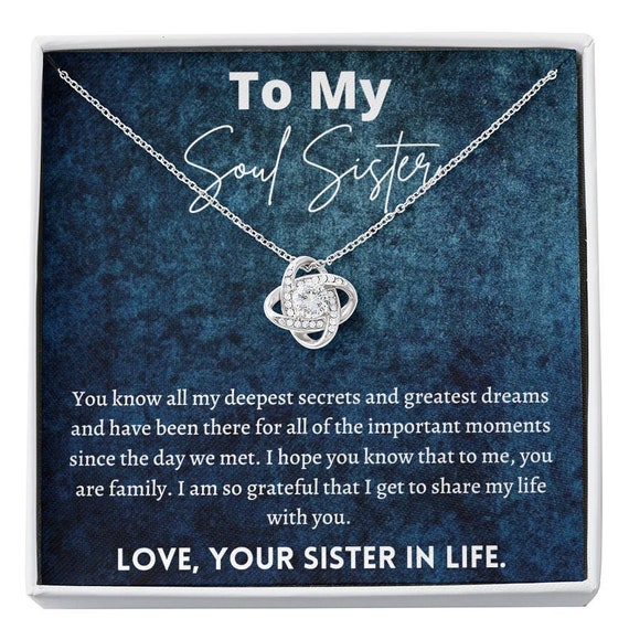 Soul Sister Soul Sister Necklace to My Soul Sister Jewelry Gifts