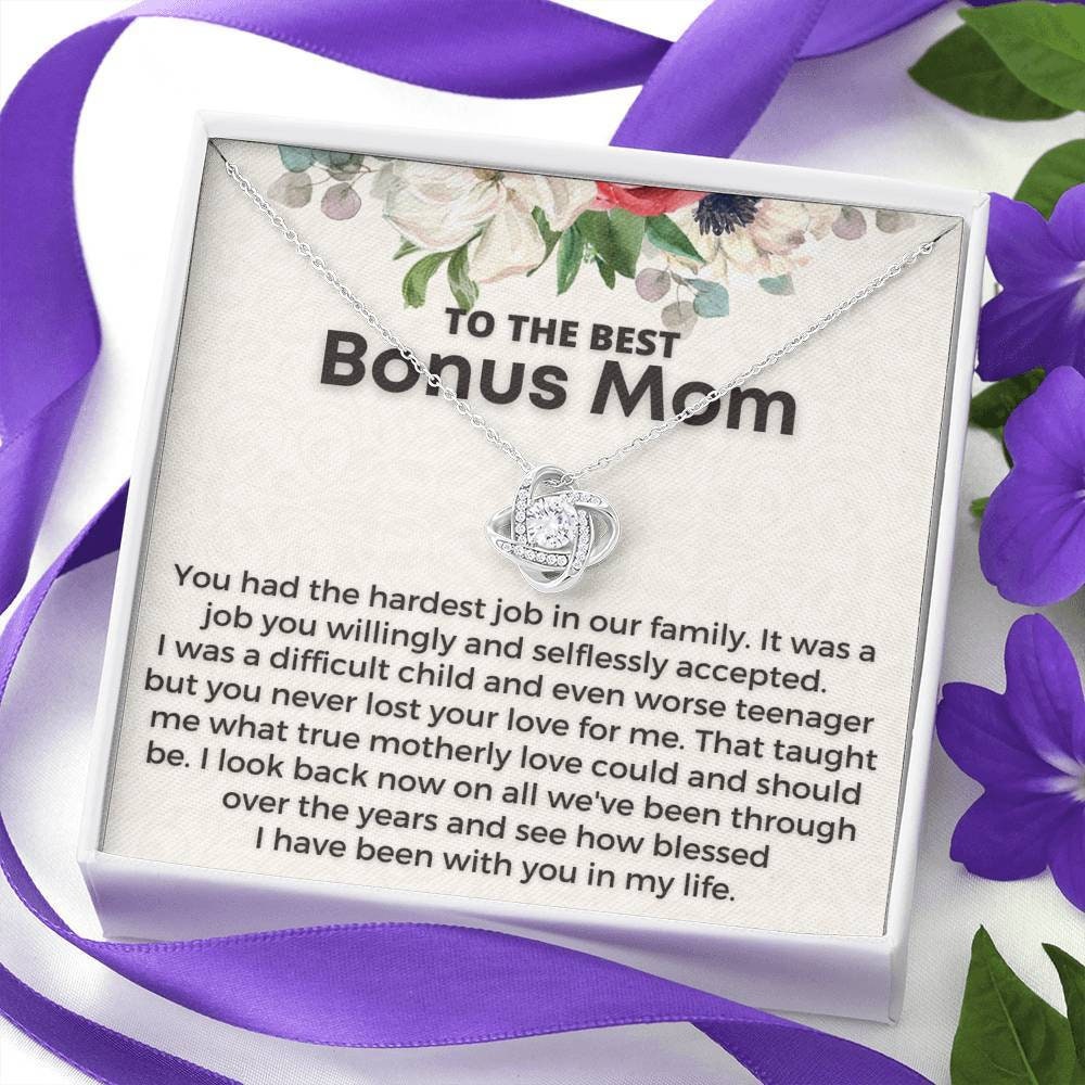 Bonus Mom Gifts Mom Son Stepdaughter Stepmom Stepson Gifts Crystal Glass  Mom in Law Gift for Women Funny Clear Keepsake for Mother's Day Birthday
