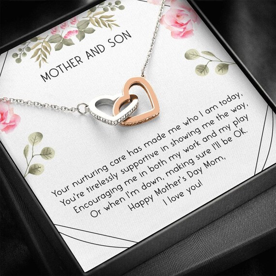 Amazon.com: RINHOO Matching Heart Necklace for Father Daughter, Brother  Sister, Mother Son, Graduation Mother Day Birthday Jewelry Gift (Mother &  Son, Black & Black): Clothing, Shoes & Jewelry