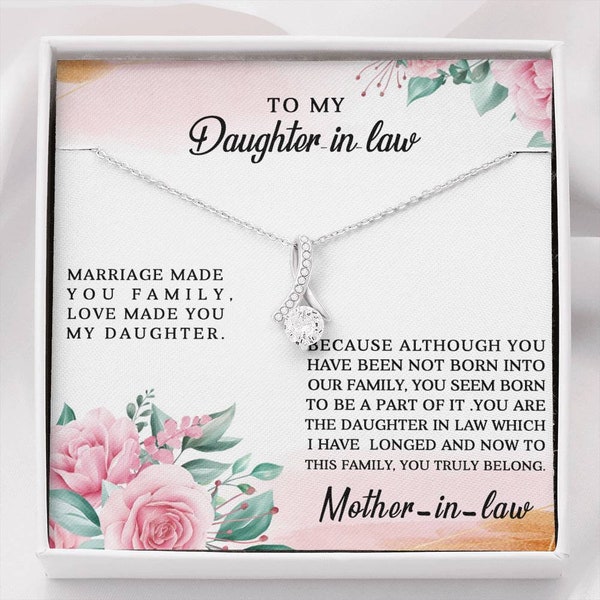 Daughter in Law Necklace Etsy