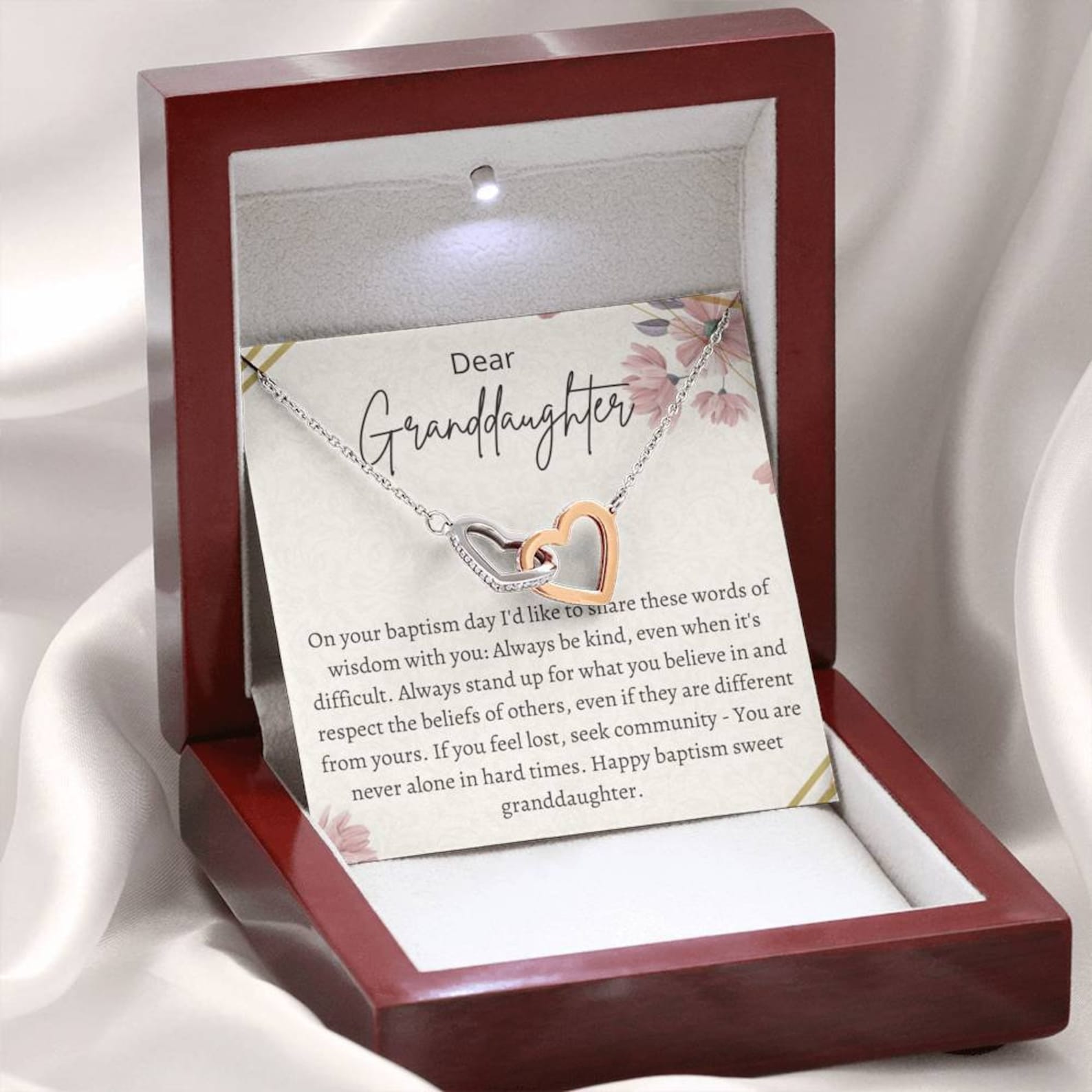Baptism Gifts From Grandparents Granddaughter Baptism Gift Etsy UK