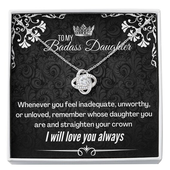 Daughter Necklace From Mom to My Daughter Daughter Gift From Mom