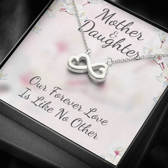 Mother Daughter Love Relationship Infinity Solid Sterling Silver Diamond  Ladies' Pendant Necklace: Mother & Daughter Diamond Infinity Sterling  Silver Pendant