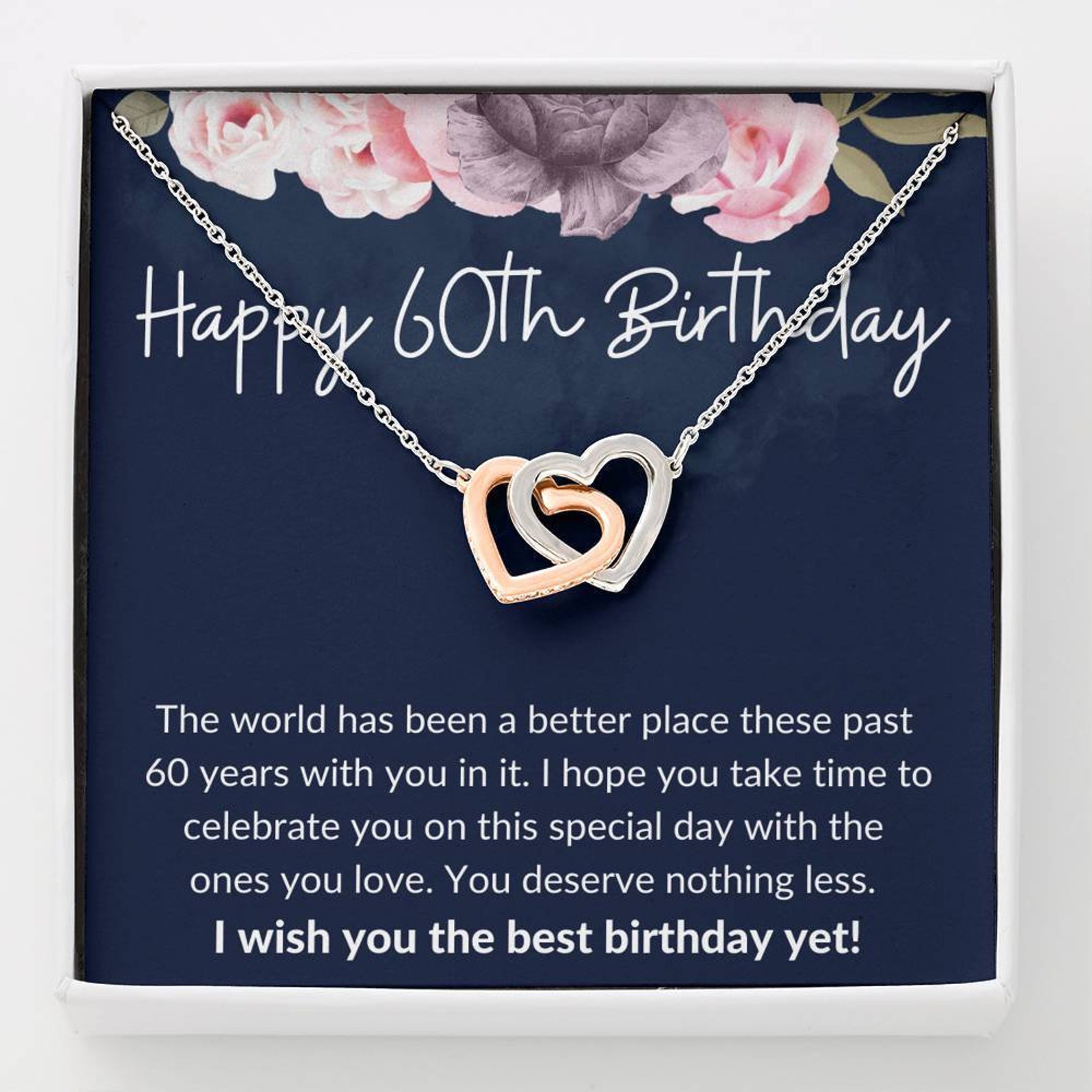 Unique 60th Birthday Gifts For Women 60th Birthday Gift Necklace