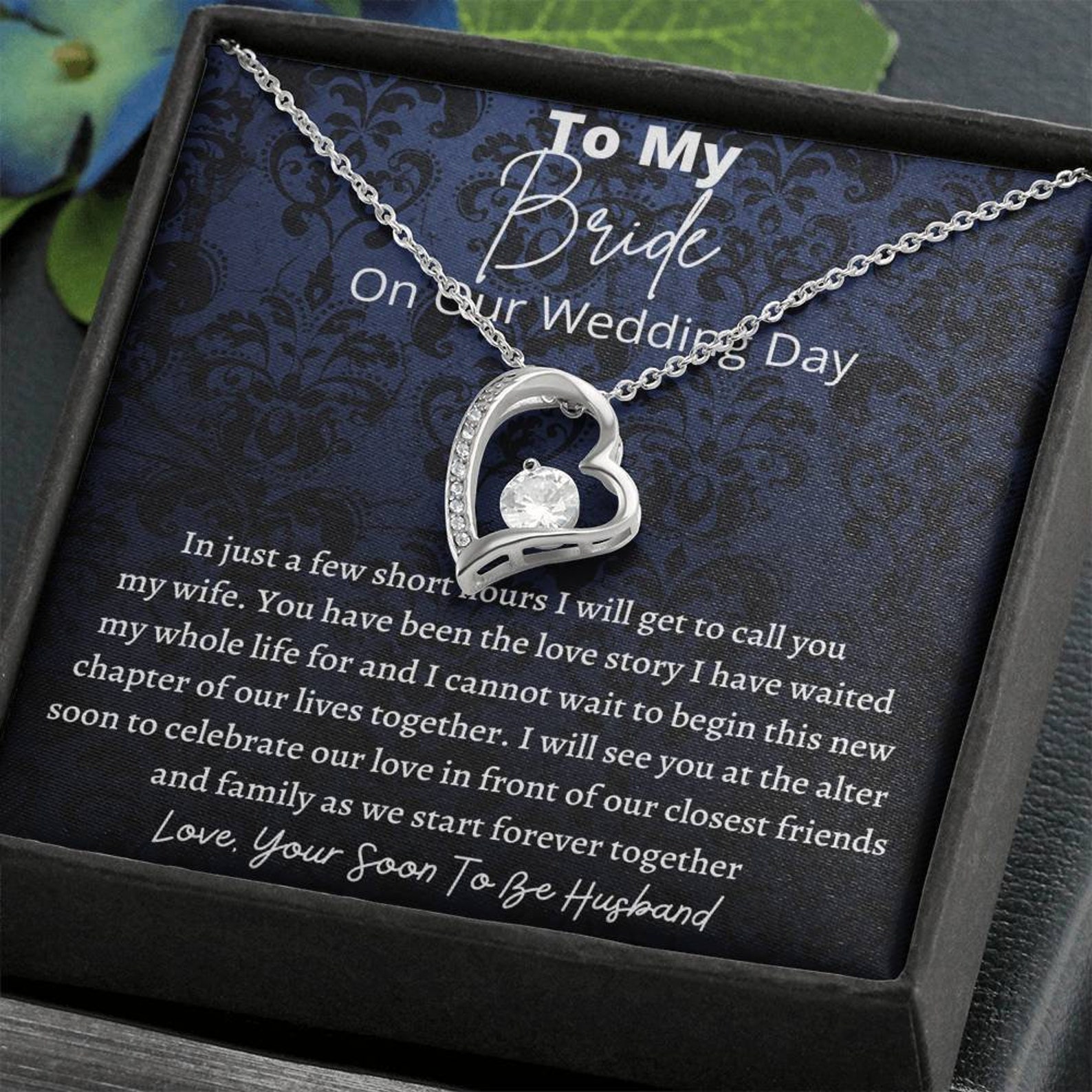 Brautgeschenk vom Bräutigam Geschenk für Braut vom Bräutigam Etsy.de