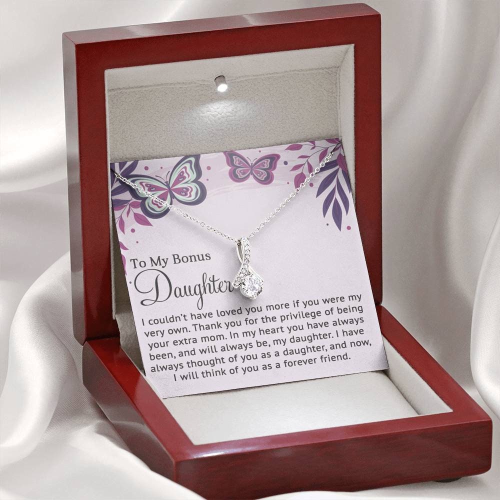 Bonus Mom Gifts from Stepdaughter - Necklace for Stepmom - Gifts for Mother in Law, 18K Yellow Gold Finish / Standard Box