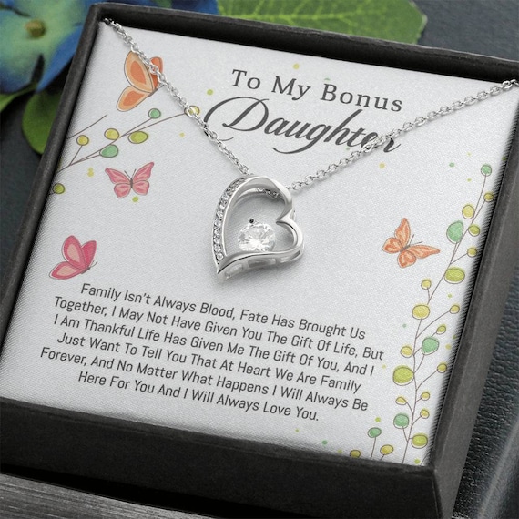 Step daughter gift Bonus Daughter Necklace Stepdaughter Step