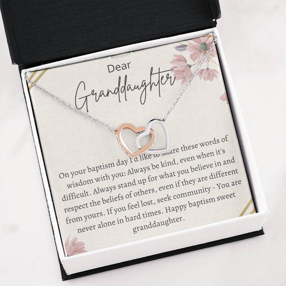 Baptism Gifts From Grandparents Granddaughter Baptism Gift Etsy UK