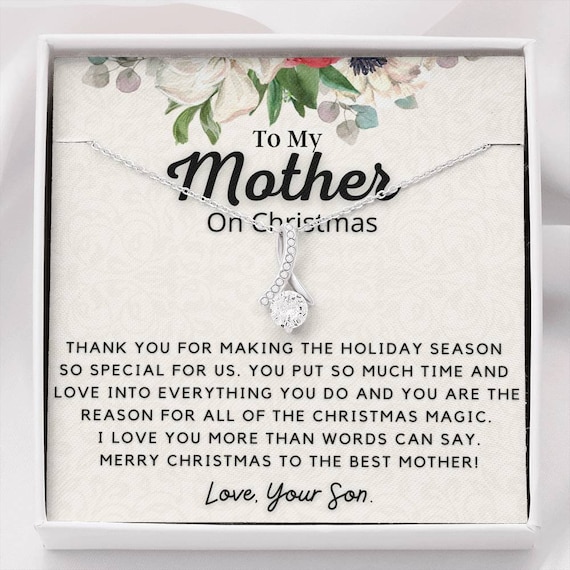 Mothers Christmas Gift From Son, Mom Christmas Gift From Son , Christmas  Gift for Mom From Son, Mom Gift From Son, Gift for Mom, Birthday 