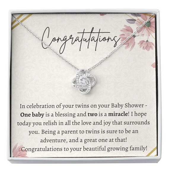Necklaces for Expecting Mom Congratulations Pregnancy Gift Twin