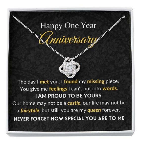 1 Year Anniversary Gift for Wife, 1st Wedding Anniversary Gift for