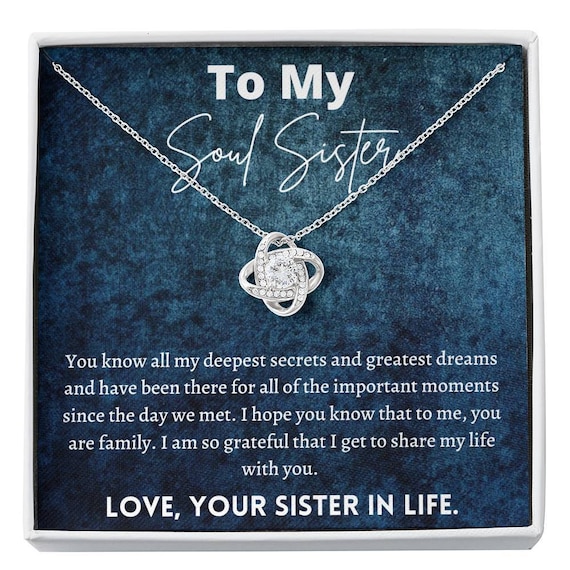 Soul Sister Soul Sister Necklace to My Soul Sister Jewelry Gifts