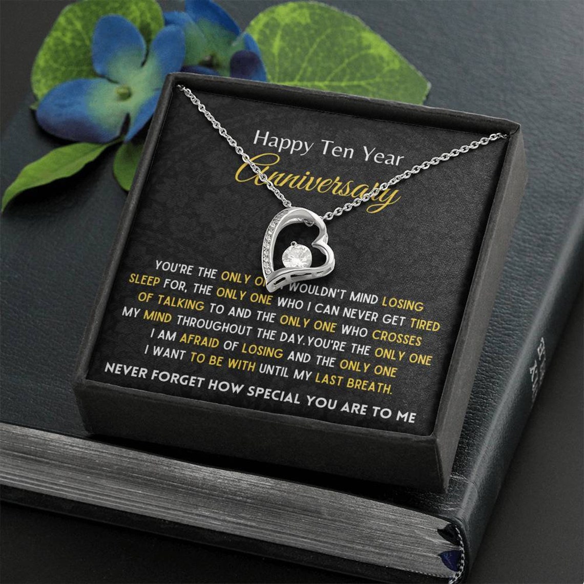10 Year Anniversary Gifts for Wife Anniversary Gift for Wife Etsy