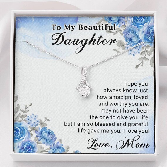 Step Daughter Gift Bonus Daughter Necklace Stepdaughter Step