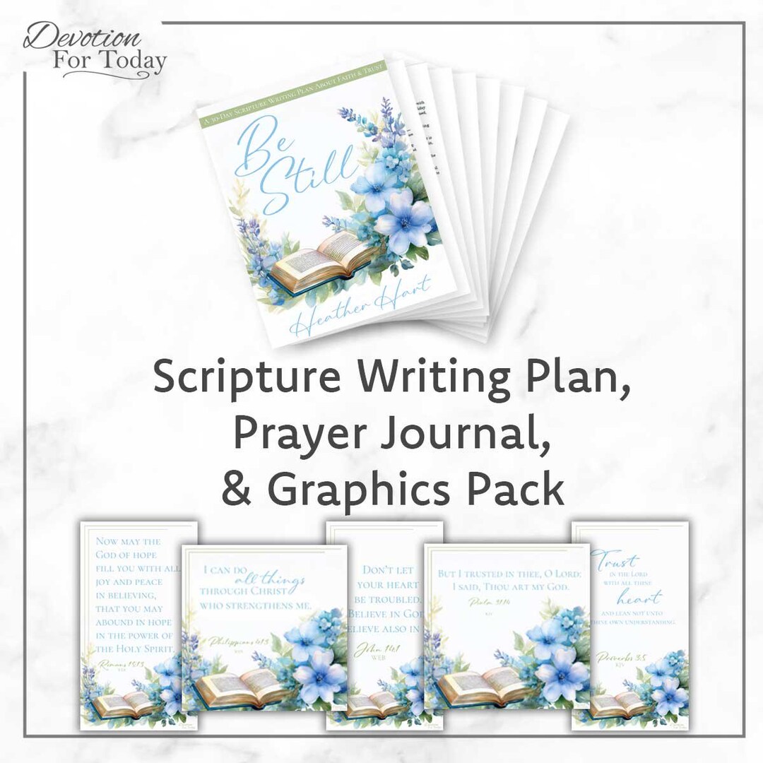 Faith & Trust Scripture Writing Plan | Printable Journal (PDF) - Etsy