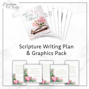 God’s Love 30-Day Scripture Writing Plan  | Bible Study & Graphics Pack (PDF)
