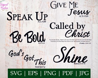 Glaube Bibel Vers SVG, Christliche Schrift, Digitaldrucke (Digitaler Download)