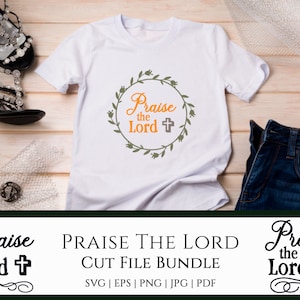 Louez le lord SVG Bundle - Thanksgiving Cut Files - Gratitude Crafting Supplies - Cricut, Silhouette, ScannCut Cutting Files - Faith Craft