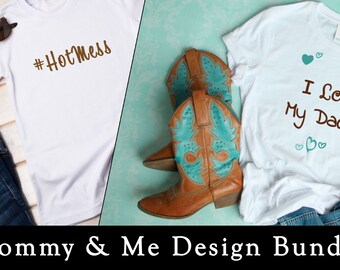 Mommy & Me Design Bundle - DIY T-Shirt Schneidedateien (Digitaler Download)