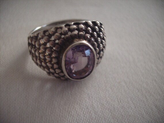 Marvelous Vintage Sterling Silver AMETHYST and MA… - image 7