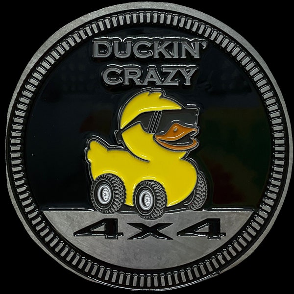 Duckin' Crazy Rated Badge - Solid Metal EXCLUSIVE LIMITED EDITION
