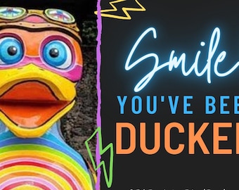 Duck Duck You've Been Ducked - Ducking TAGS Set of 50/100/200 6 Unique Styles