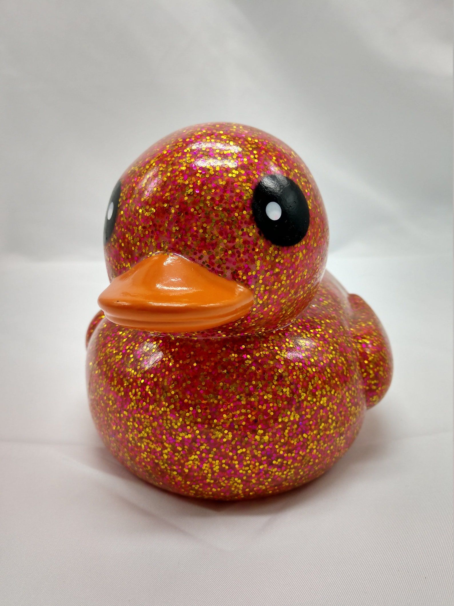 HUGE 6 Rubber Ducks Glitter Duck Several Colors Etsy