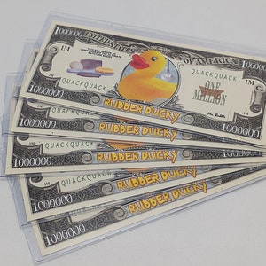 Set of 50 - A Million Ducks Novelty Dollar Bills