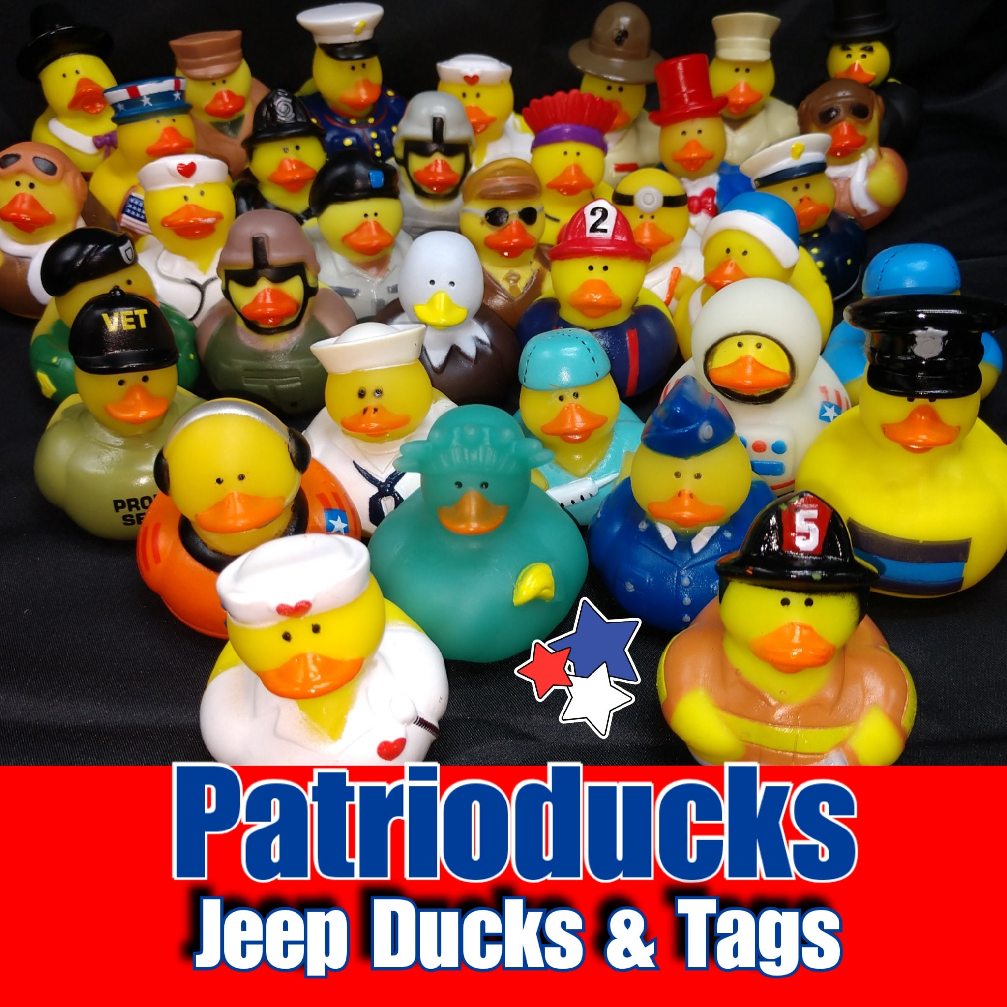 Duck Duck Jeep Ducks and Tags PATRIODUCKS Bonus free bag Etsy