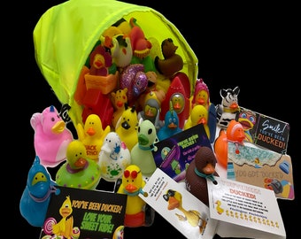 Duck Duck for Jeep Owners Kit - 100 Ducks - 100 Tags - 100 Ties - FREE BAG
