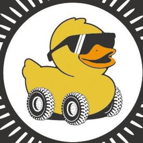 You’ve Been Ducked Cards – 50 Stück, Visitenkartengröße 8,9x5,1 Cm, Mit USA-Flagge & SUV-Design – Perfekt Für Jeep-Fans & Enten-Spiel