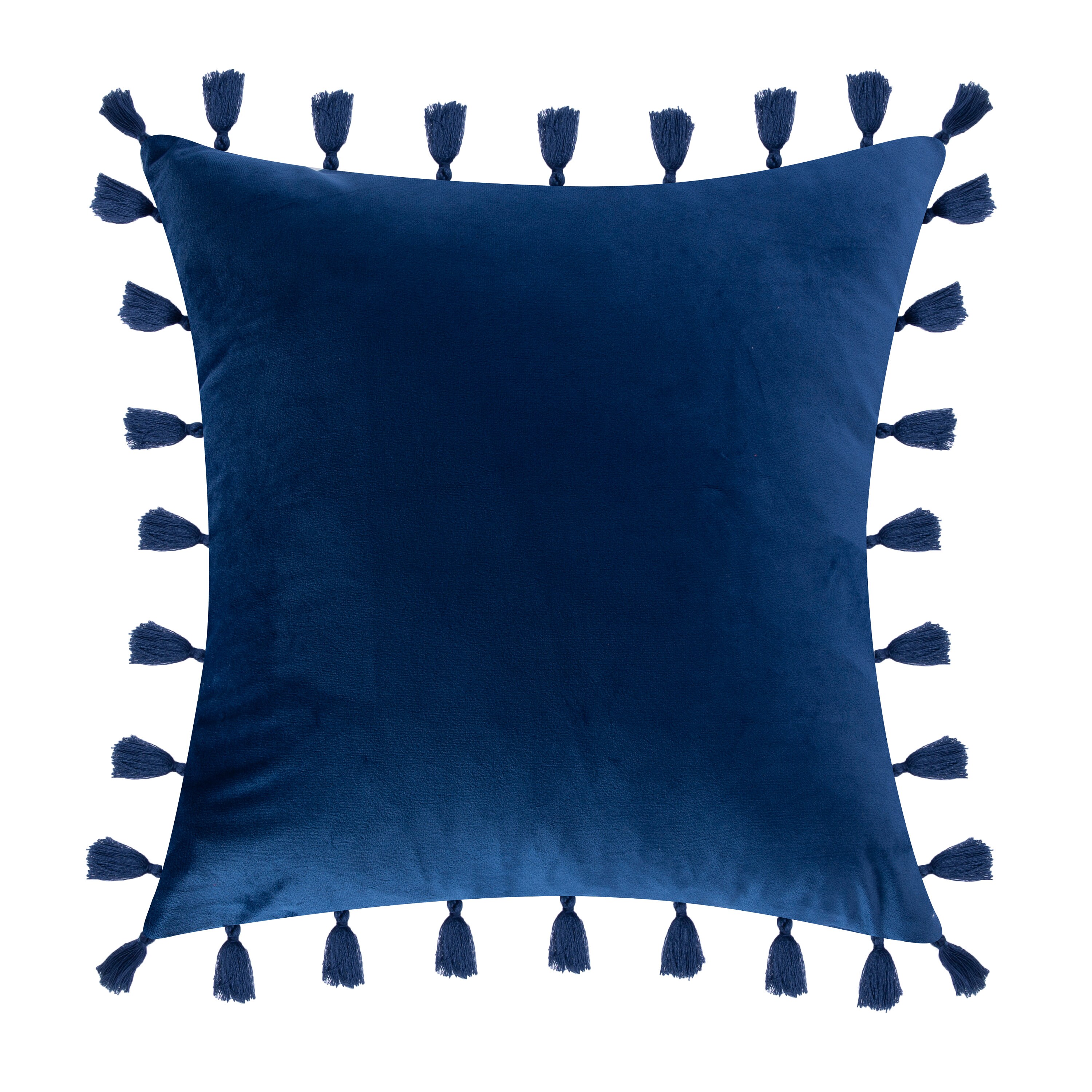 Light Blue Velvet Tassel Spring Throw Pillow Cover Velvet Etsy